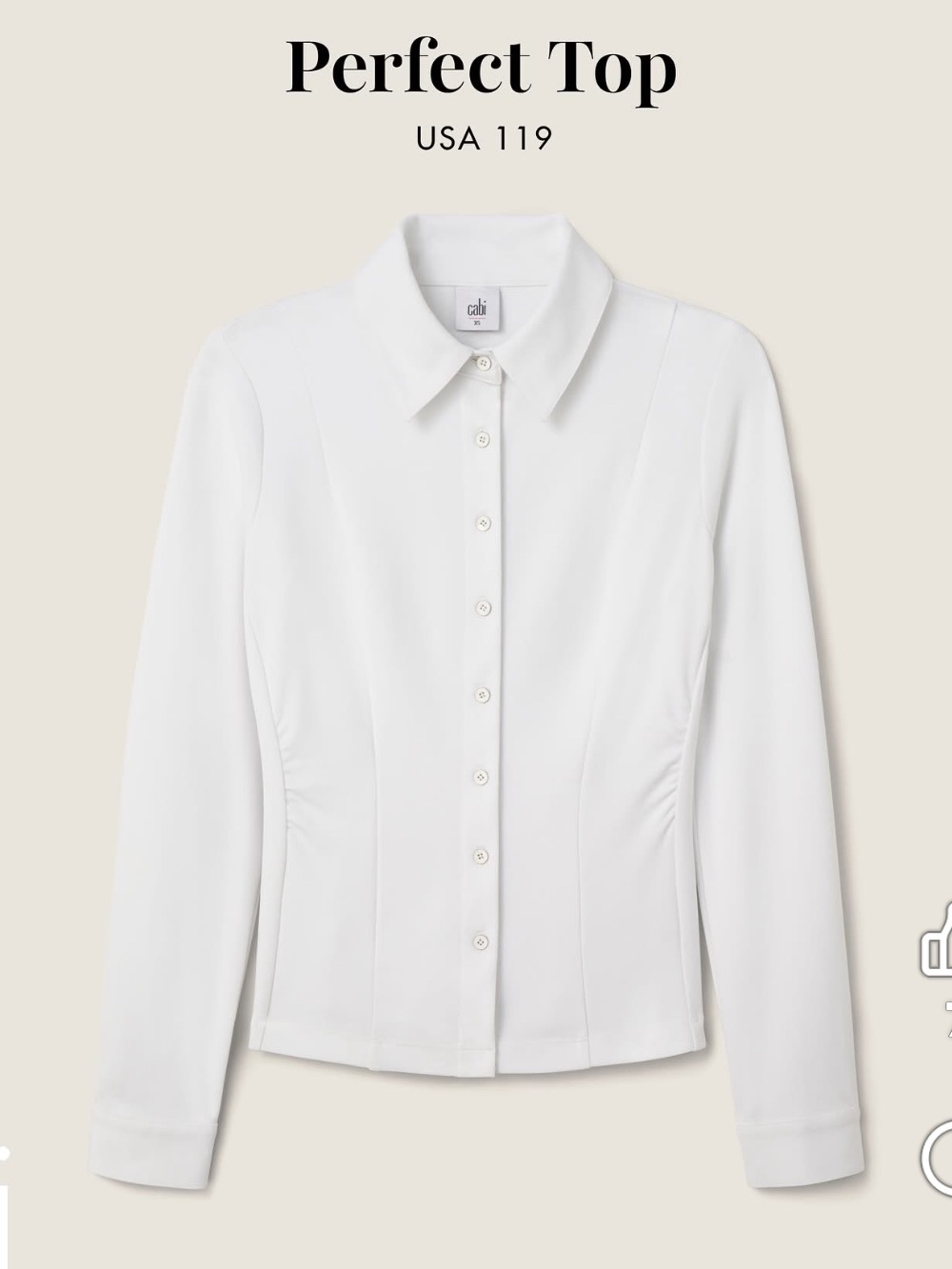 cabi perfect top - Picture 8 of 8